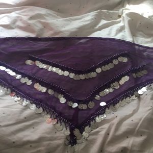 NWOT Purple Belly Dancing Scarf Belt